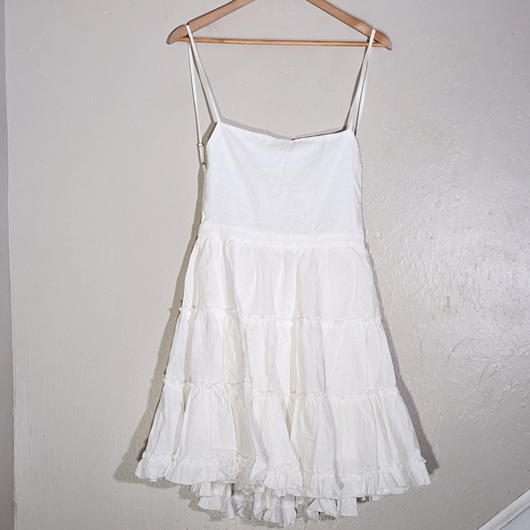 Cousin The Label White Spaghetti Strap Dress - Picture 2 of 9